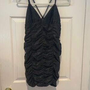 NWT black sparkly strappy wild fable dress size small